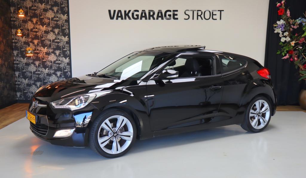 Hyundai Veloster 1.6 GDI i-Catcher | nw koppeling | volldeal, Gebruikt, 4 cilinders, 4 stoelen, Zwart