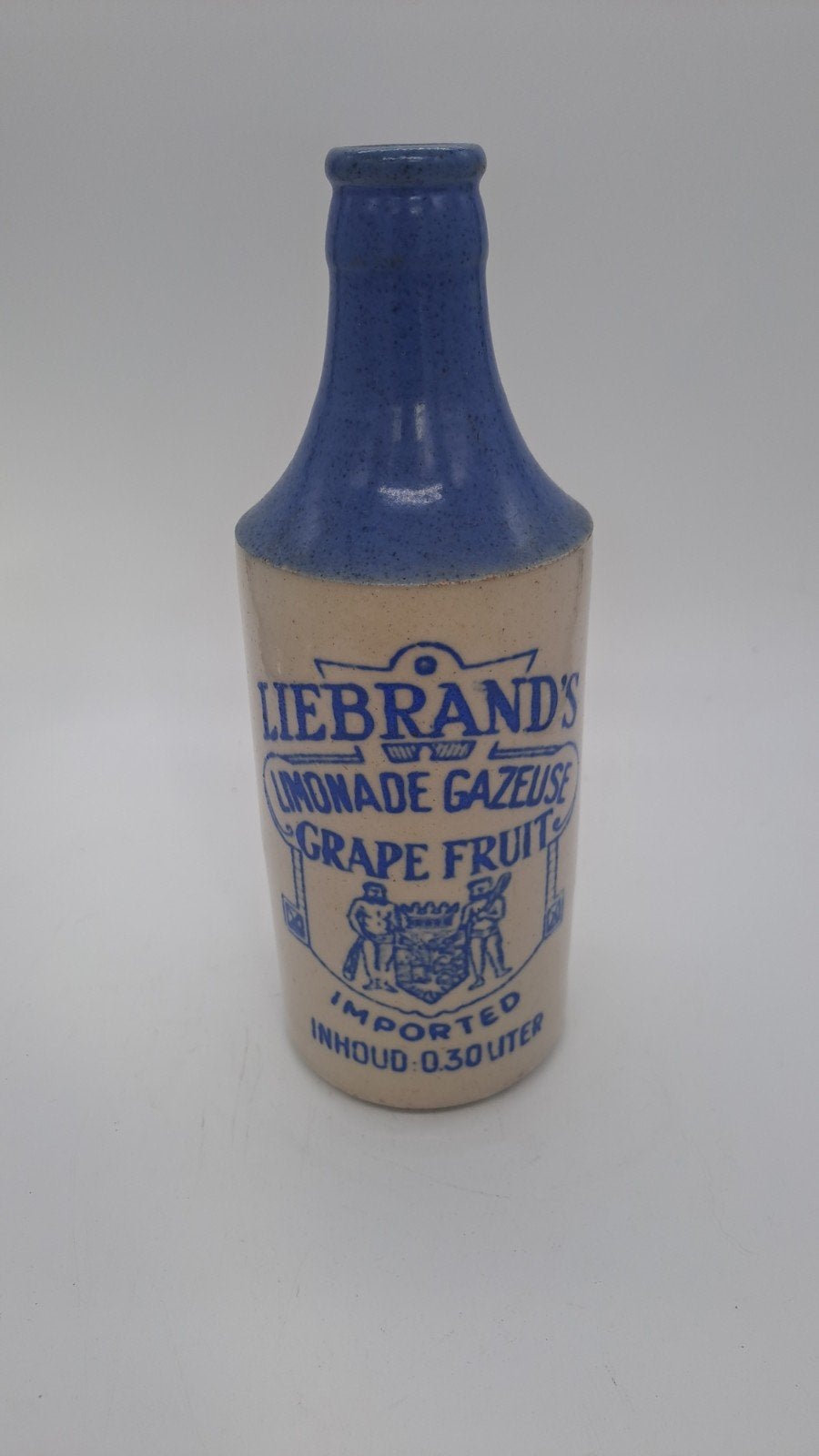 Antiek stenen limonade flesje Buchan voor  Liebrand's limona, Ophalen of Verzenden