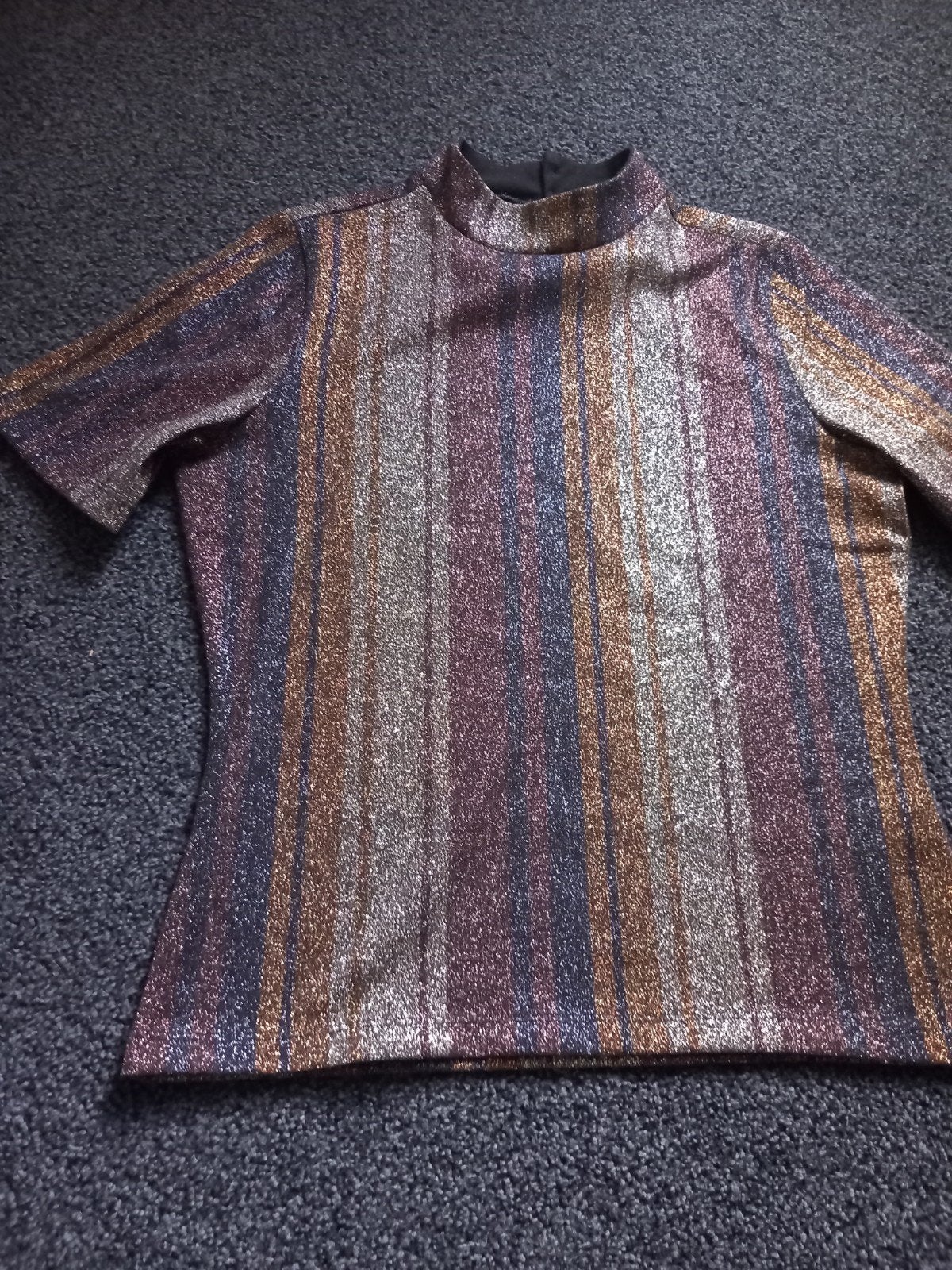 Top met strepen en glitter, maat S, Kleding | Dames, T-shirts, Nieuw, Ophalen of Verzenden, Korte mouw, Maat 36 (S)
