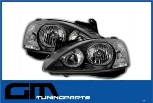 # Angel eyes koplampen opel corsa C # zwarte uitvoering, -, -, Opel, Nieuw