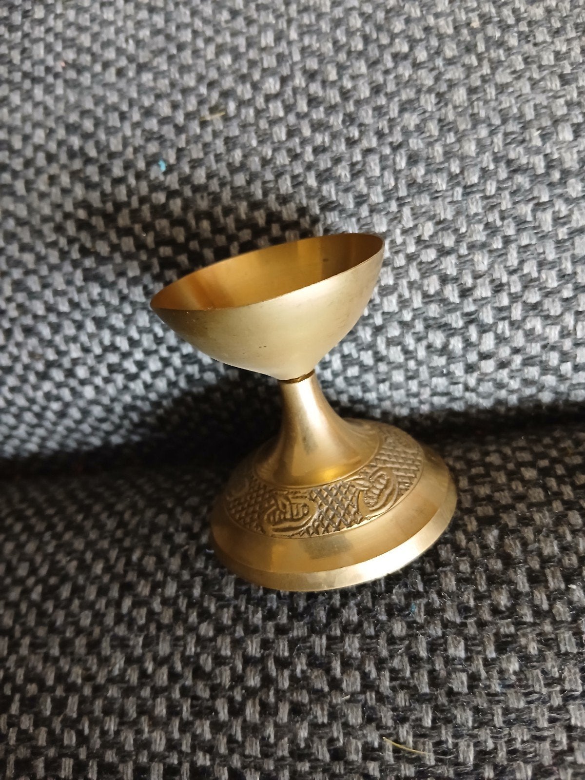 Decoratieve messing schaal/houder - 5cm hoog, Ophalen of Verzenden