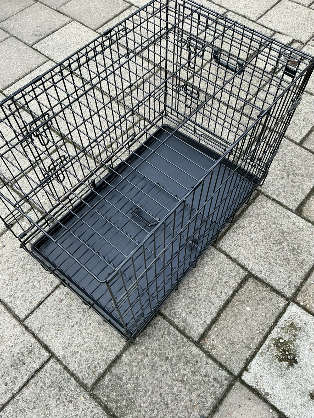 Zwarte honden bench, Ophalen, Zo goed als nieuw