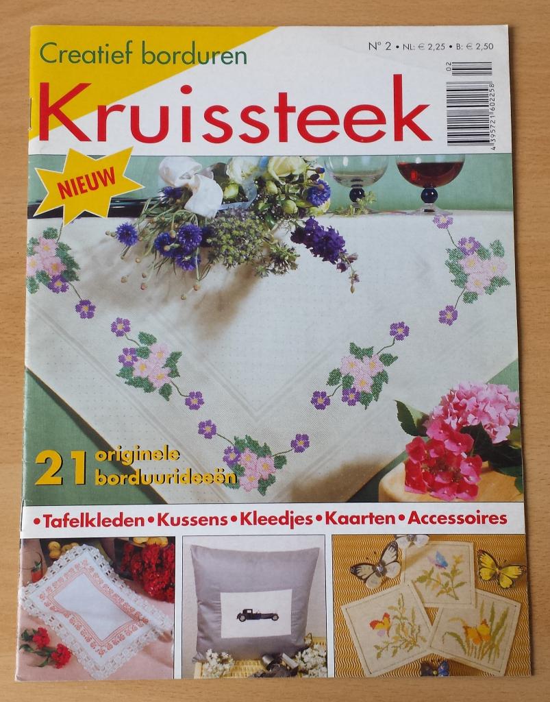 Creatief Borduren - Kruissteek - nr.2 - 2002, Hobby en Vrije tijd, Patroon, Gebruikt, Creatief Borduren, Ophalen of Verzenden