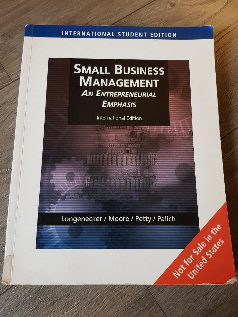 Boek : Small Business Management - International Edition, Gelezen, Longenecker / Moore / Petty / Palich, Alpha, HBO