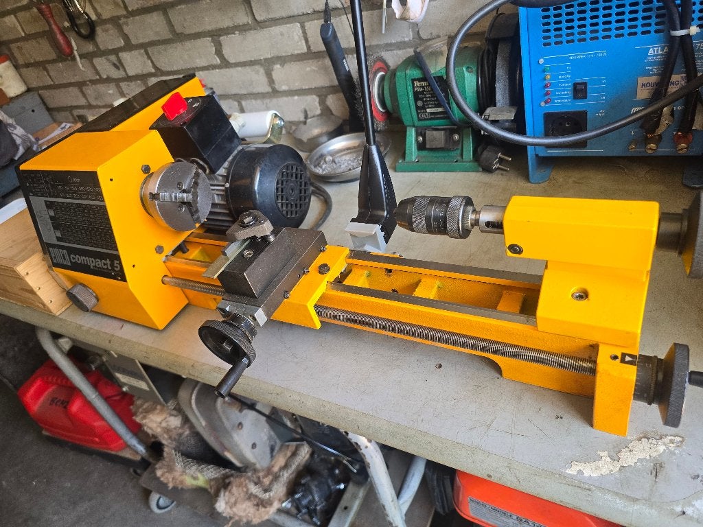 EMCO COMPACT 5, Ophalen, Zo goed als nieuw, Metaaldraaibank, Minder dan 500 mm