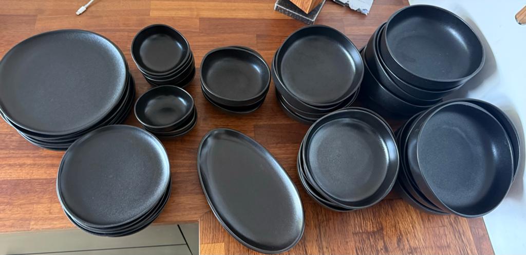 Casa Magma servies set bord schaaltje klein groot veel, Ophalen, Keramiek, Zo goed als nieuw, Effen