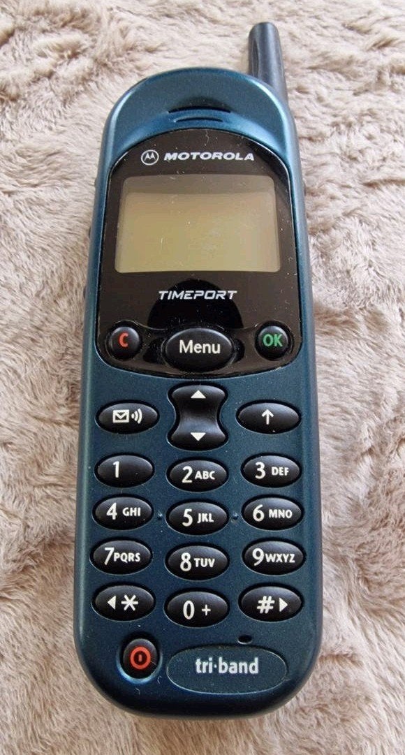 Motorola Timeport Tri-Band Telefoon - Vintage Mobiel, Gebruikt, Overige kleuren, Geen camera, Fysiek toetsenbord