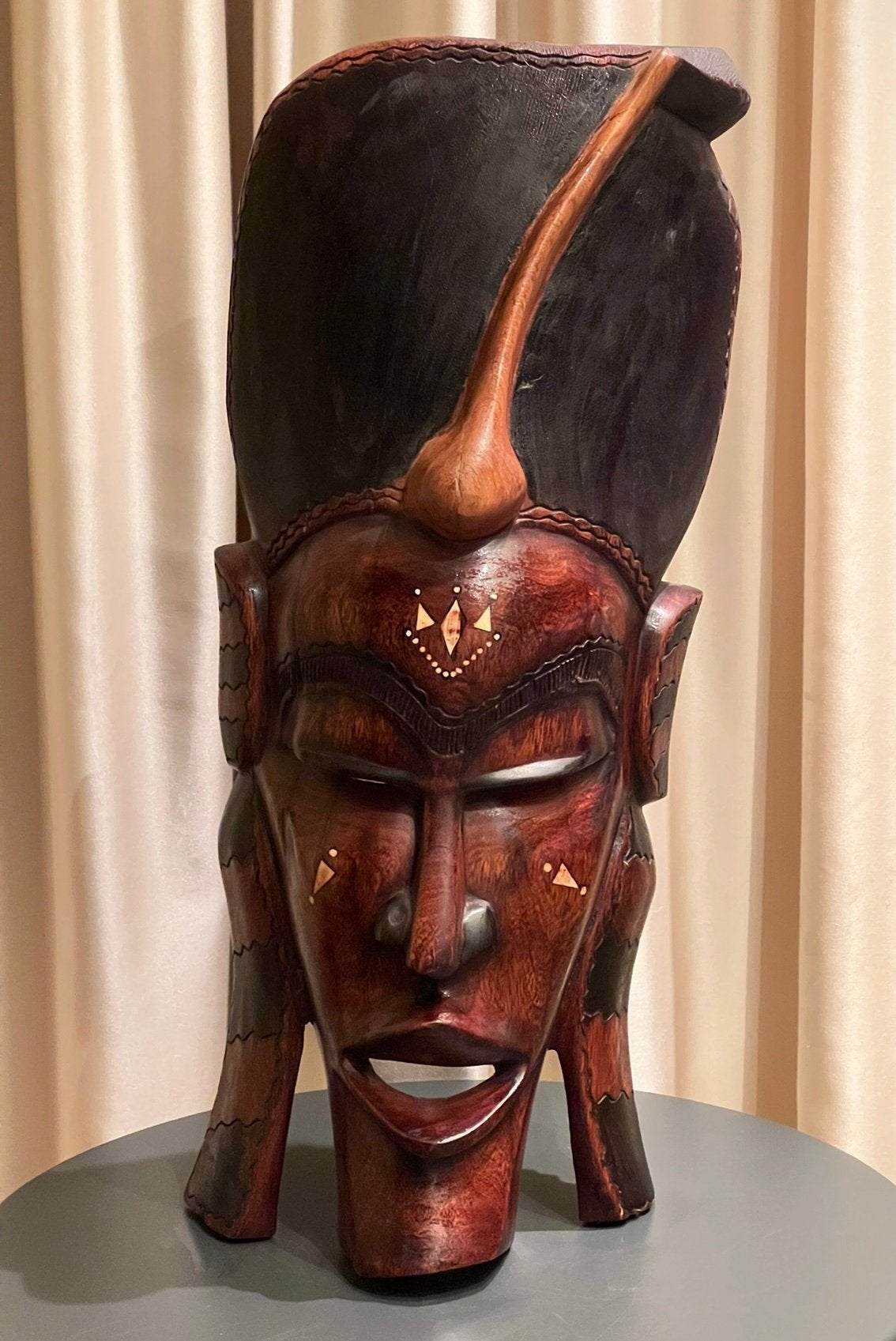 Groot houten masker, Ophalen of Verzenden