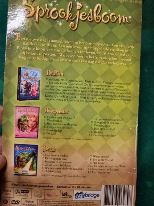 dvd sprookjesboom  drie disc, Cd's en Dvd's, Ophalen of Verzenden