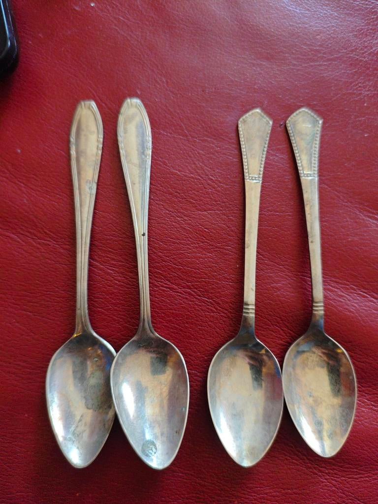 Alpaca theelepels, Antiek en Kunst, Ophalen of Verzenden