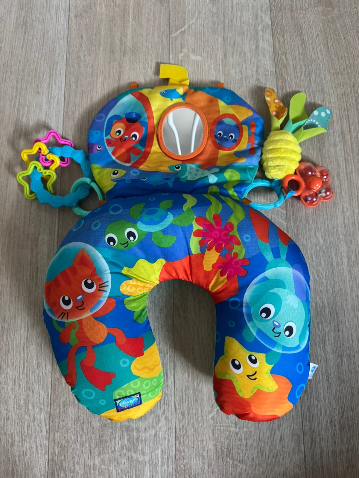 Playgro ocean tummy time activity pillow Multi, Ophalen, Zo goed als nieuw, Overige typen