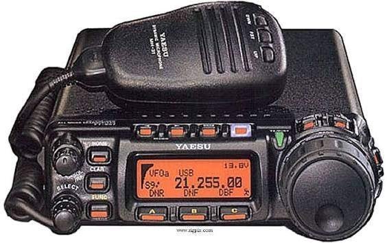 Yaesu FT-857 met microfoon, Ophalen of Verzenden, Gebruikt, Zender en Ontvanger