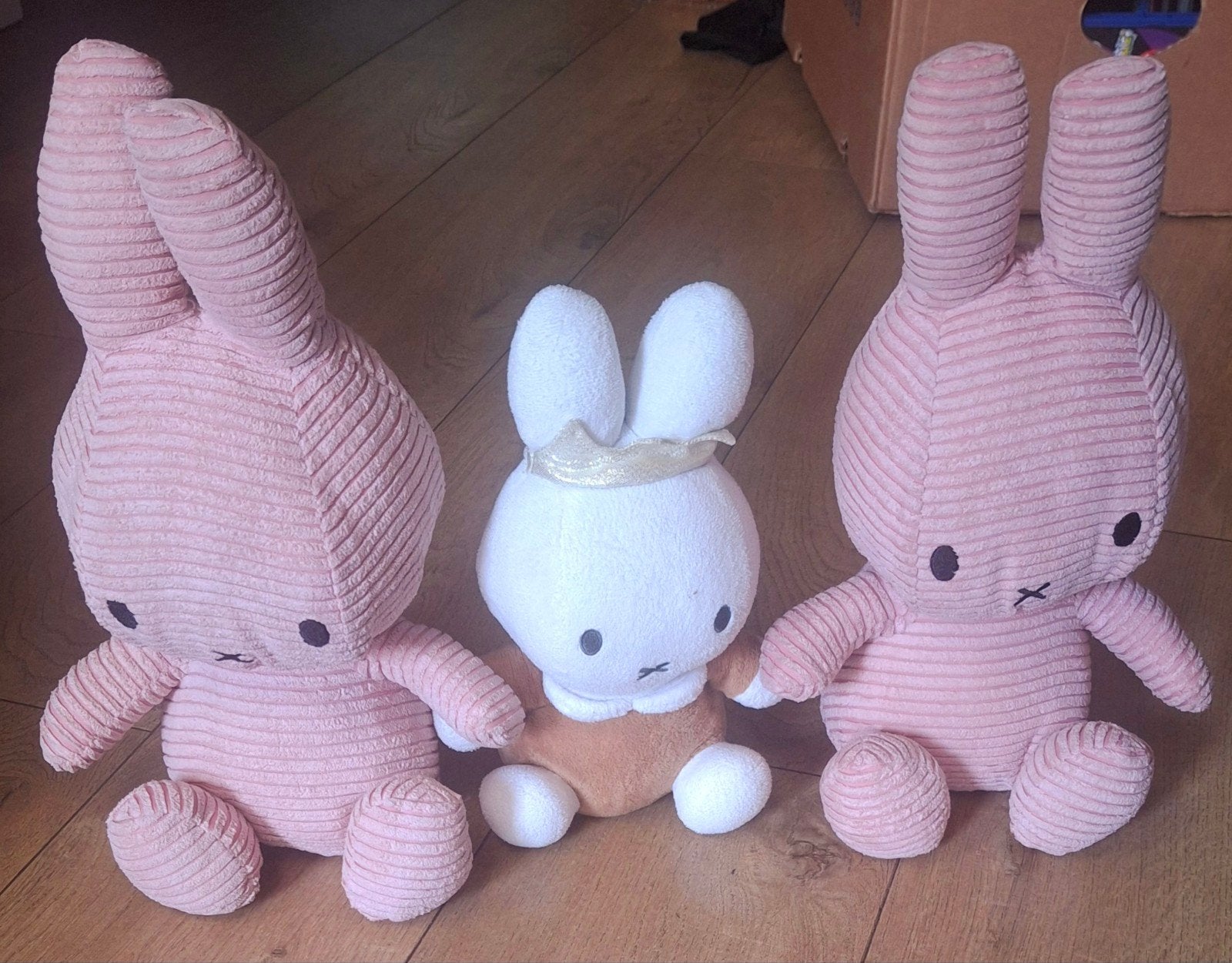 3x nijntje corduroy 35cm, Nijntje, Ophalen of Verzenden, Zo goed als nieuw, Konijn