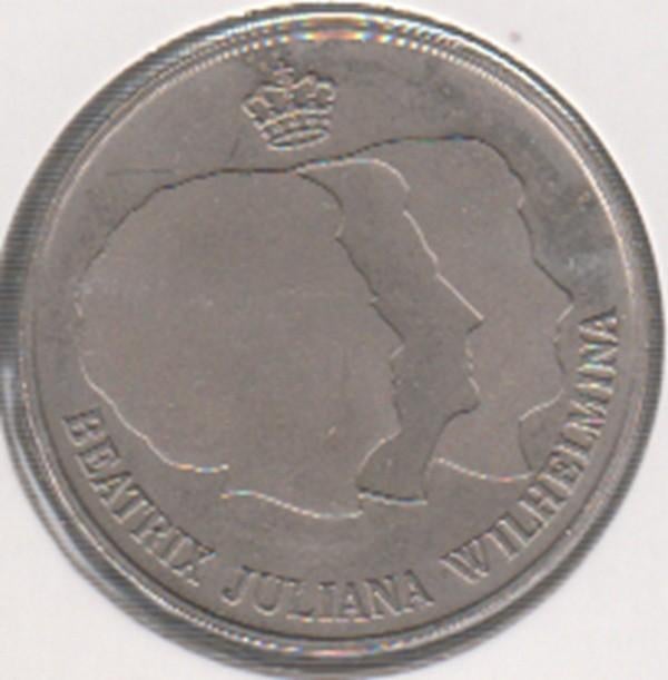Nederland penning Rabobank 100 J.-Wilhelmina-Juliana-Beatrix, Ophalen of Verzenden, Overige materialen, Nederland