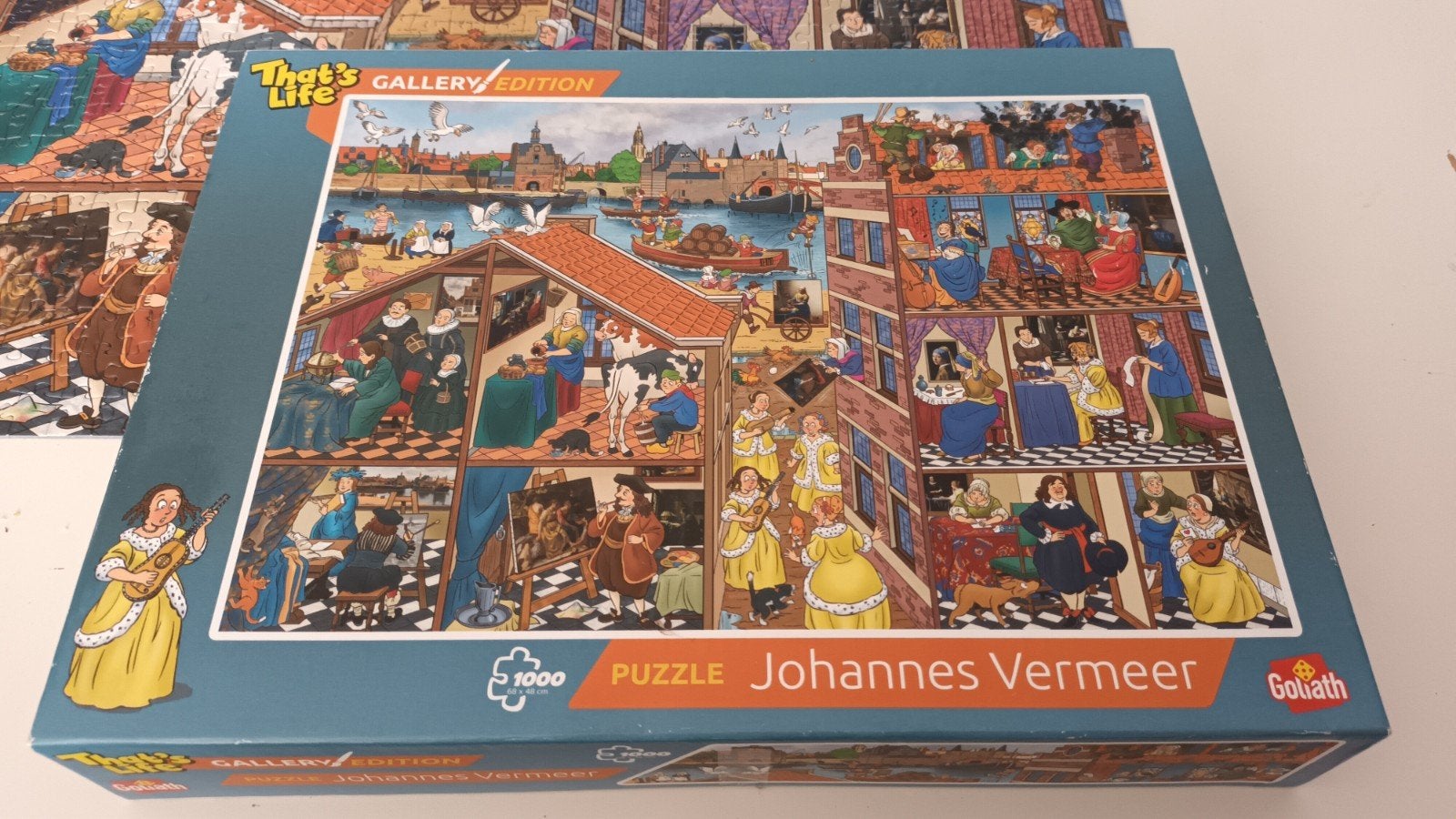 Mooie puzzel van johannes  vermeer, Ophalen of Verzenden, 500 t/m 1500 stukjes, Zo goed als nieuw