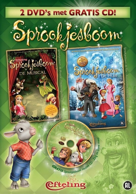 Sprookjesboom Box - 2 dvd Film + Musical + CD, Sealed Orig., Avontuur, Alle leeftijden, Ophalen of Verzenden, Nieuw in verpakking