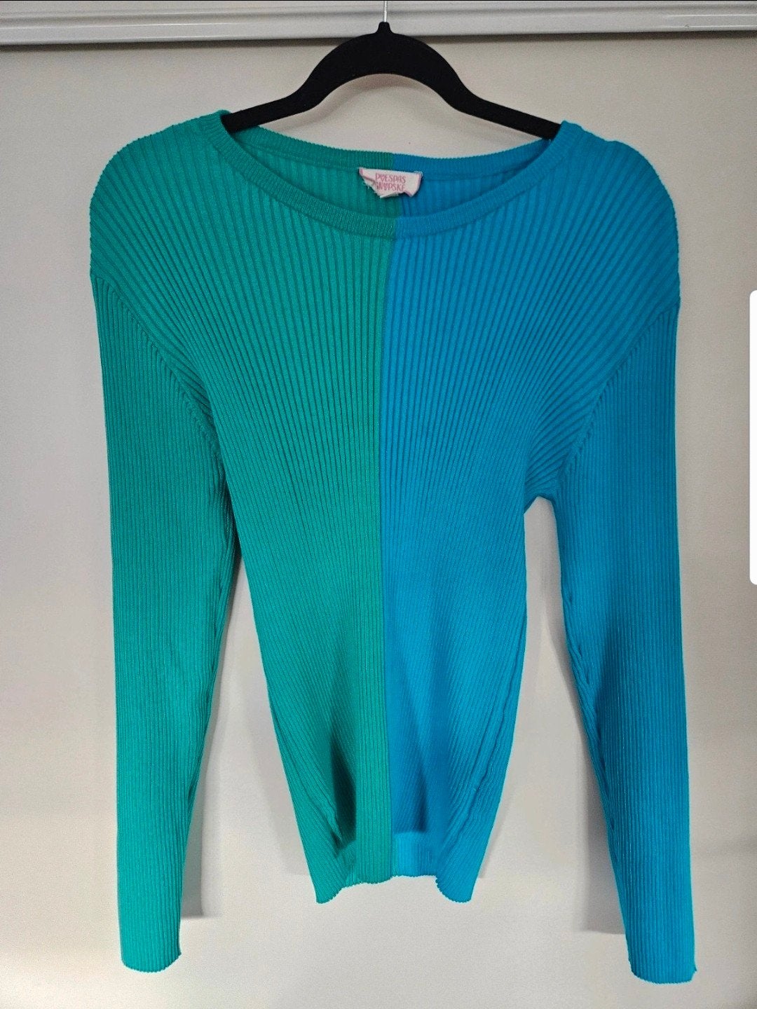 Poespas trui groen/blauw XL, Poespas, Blauw, Maat 46/48 (XL) of groter, Ophalen of Verzenden