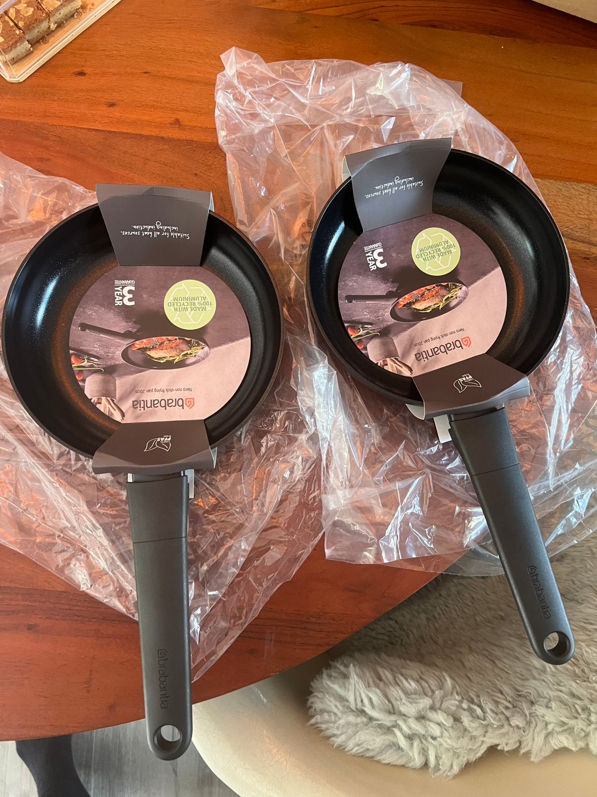 2 nieuwe Brabantia koekenpan pannen 20cm inductie steelpan, Ophalen of Verzenden, Nieuw, Aluminium, Koekenpan