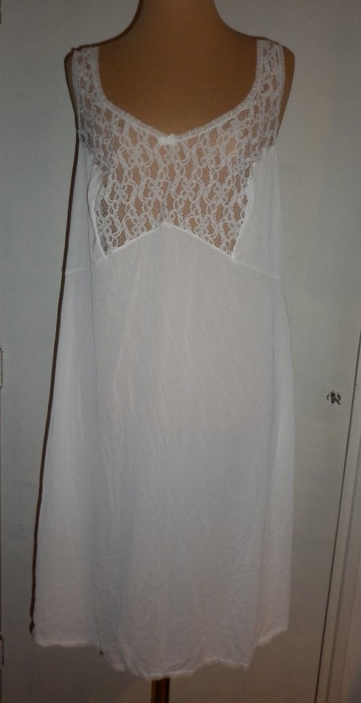 vintage onderjurk maat 52, Verzenden, Wit, Overige typen