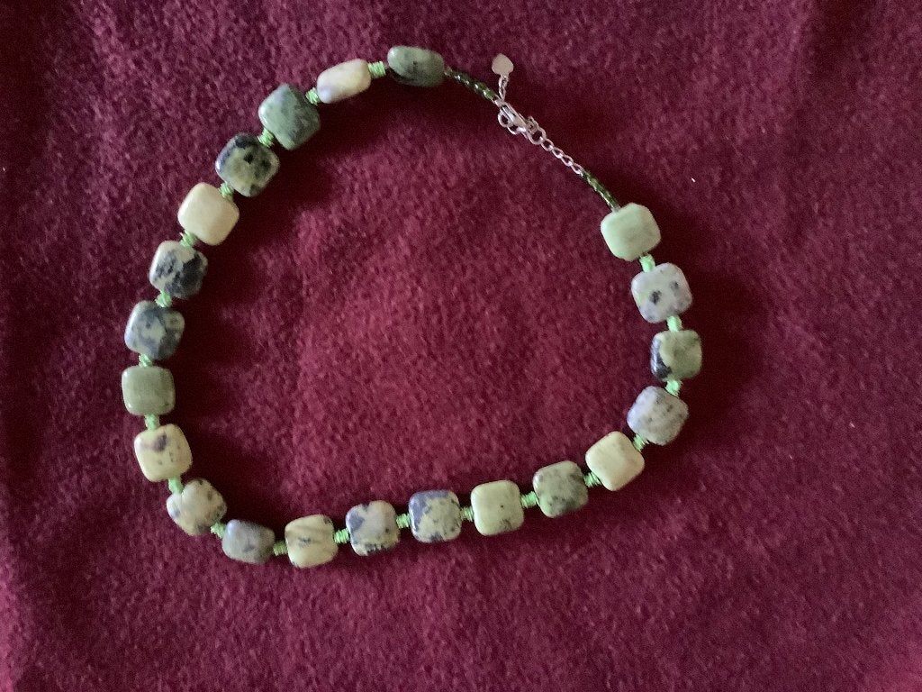 Ketting, Verzenden, Zo goed als nieuw, Groen, Overige materialen