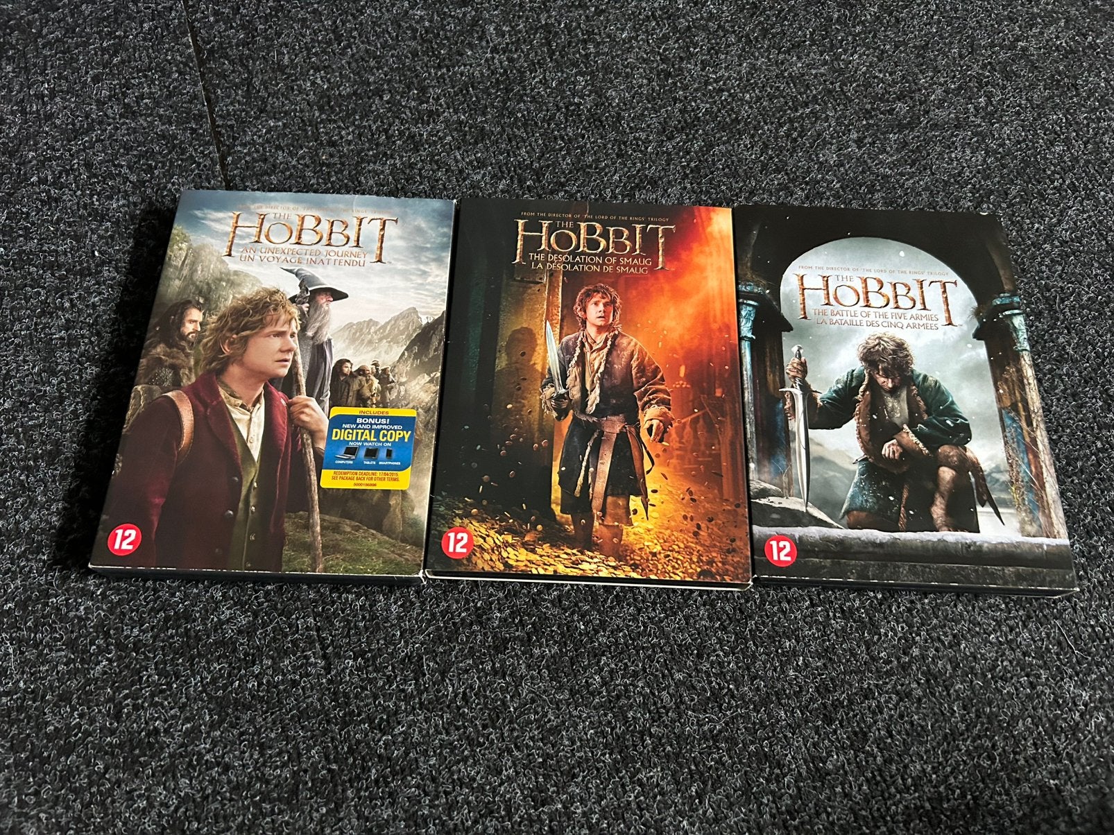 The hobbit trilogie op dvd, Vanaf 16 jaar, Ophalen of Verzenden, Gebruikt