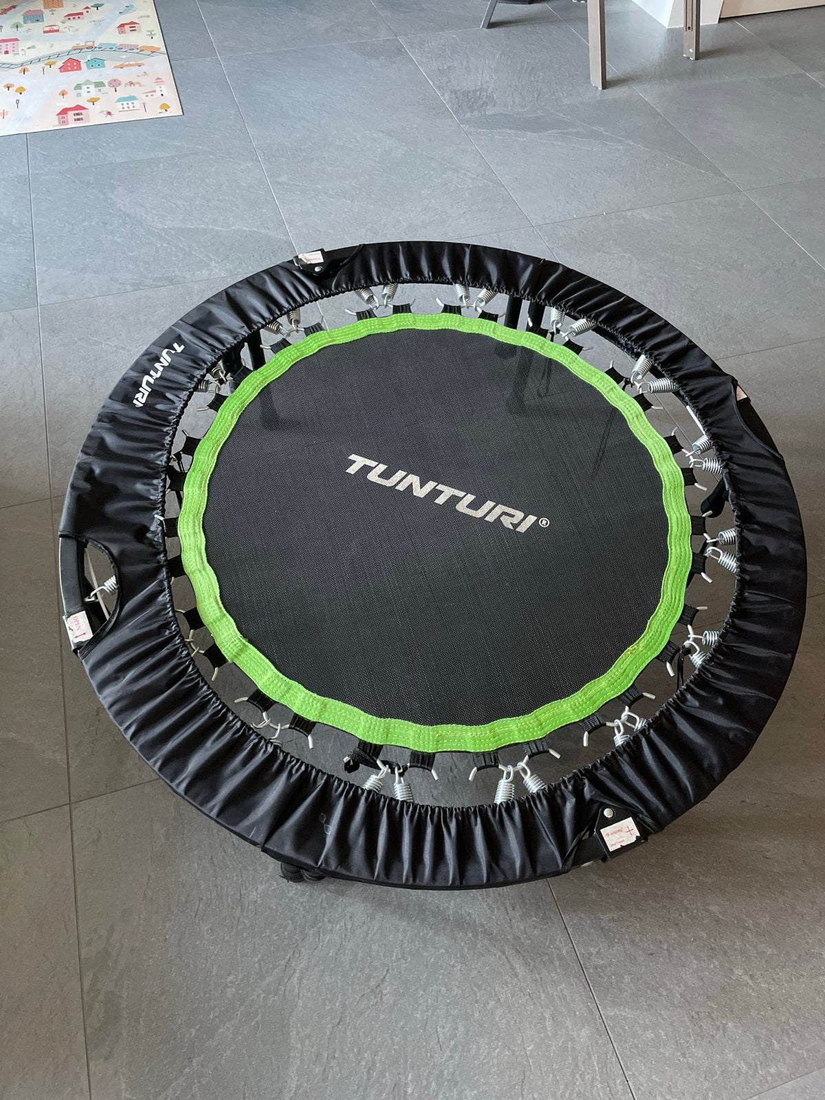 Tunturi trampoline met stang, opvouwbaar, Kinderen en Baby's, Speelgoed | Buiten | Trampolines, Ophalen, Gebruikt