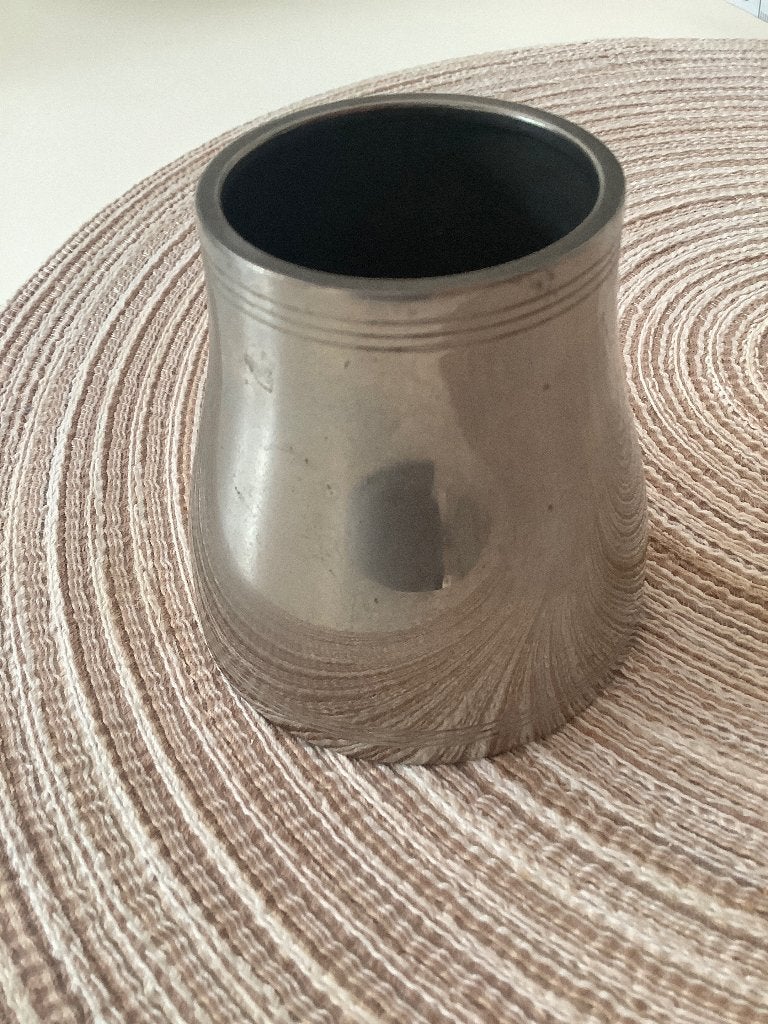 Zilvertin potje Tiel Holland Metava trademark, Antiek en Kunst, Ophalen of Verzenden, Zilver