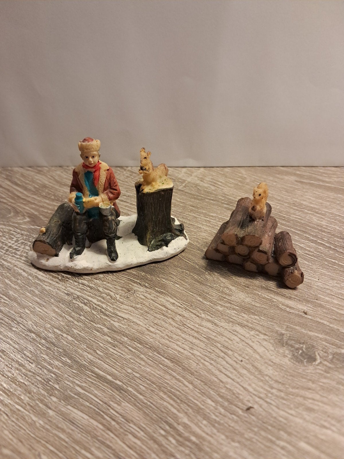 kerstdorp bos tafereeltjes, Ophalen of Verzenden, Gebruikt