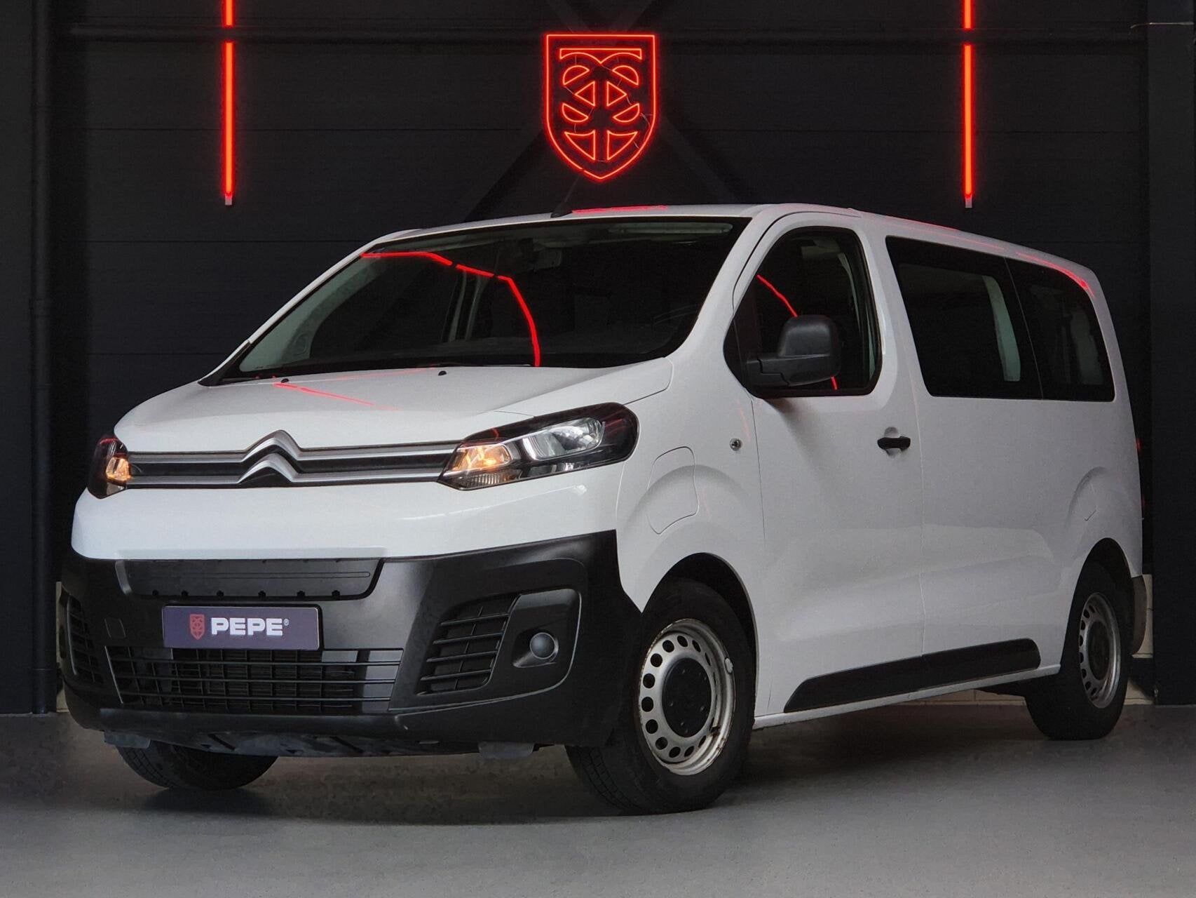 Citroen ë-Jumpy M 75kWh |9-PERS|PANO|APP|CRUISE|VERW., Auto's, Gebruikt, Overige carrosserieën, Wit, Origineel Nederlands