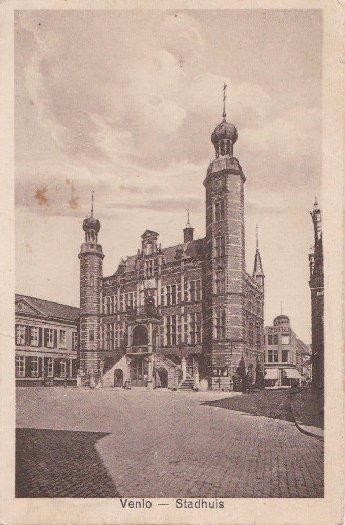 venlo stadhuis 1929 tekst  zegel, Ophalen of Verzenden, Voor 1920, Noord-Brabant