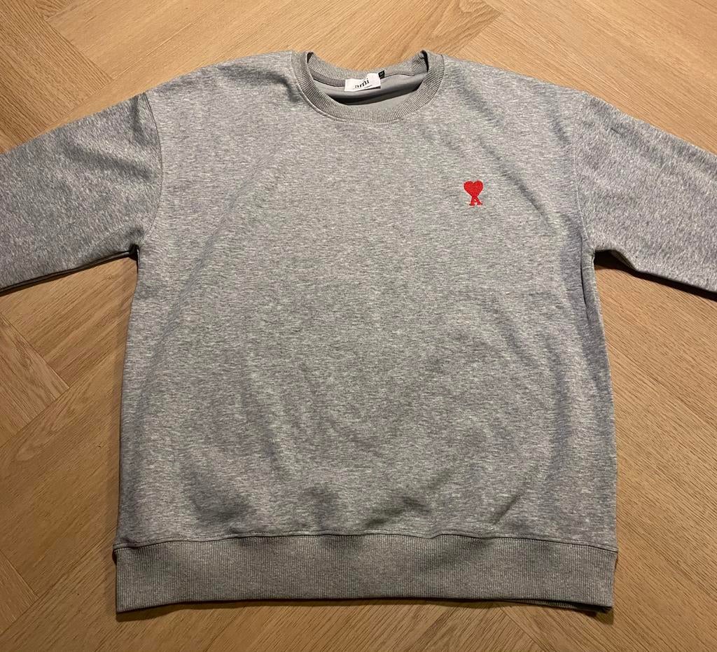 AMI Paris trui grijs, Ophalen of Verzenden, Zo goed als nieuw, Maat 56/58 (XL), Grijs