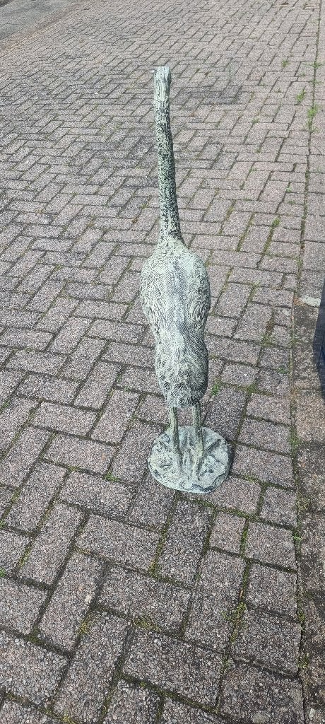 Beeld REIGER VERKOCHT, Ophalen, 50 - 100 cm, Beeld, Vogel