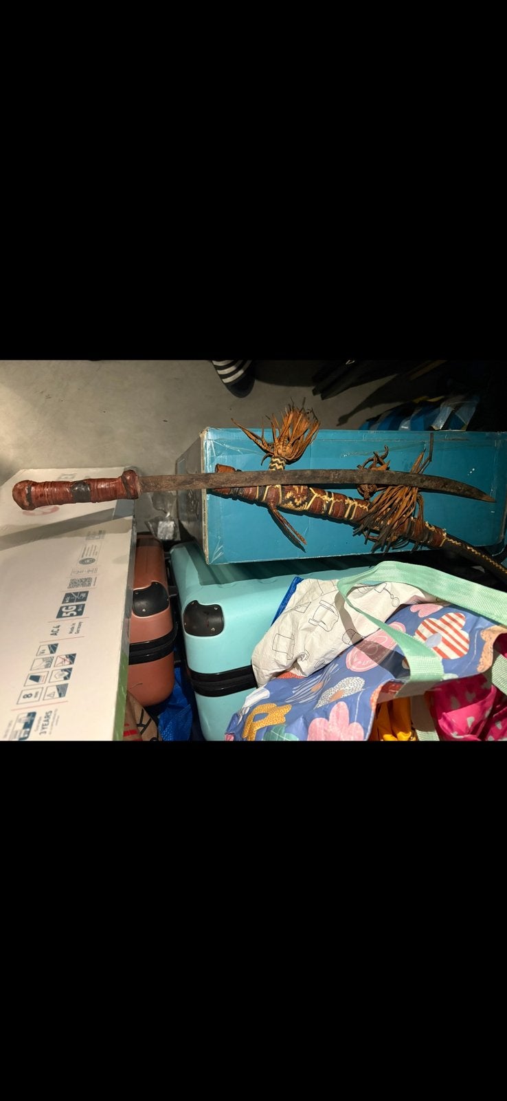 Oude machete, Ophalen, Gebruikt