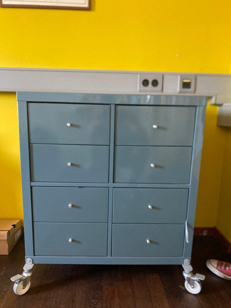 Kallax with drawers, 5 laden of meer, Zo goed als nieuw, Minder dan 100 cm, 25 tot 50 cm