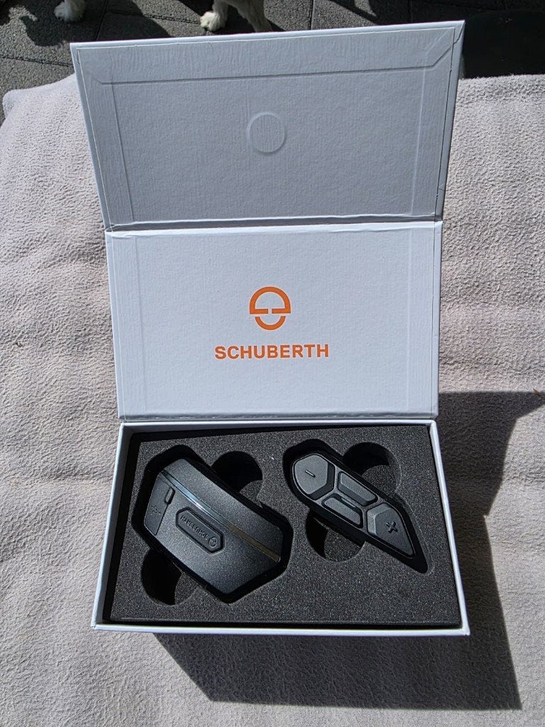 Schuberth SC2 headset met MESH. Nieuwstaat, Motoren, Ophalen of Verzenden, Tweedehands, Systeemhelm, Overige merken