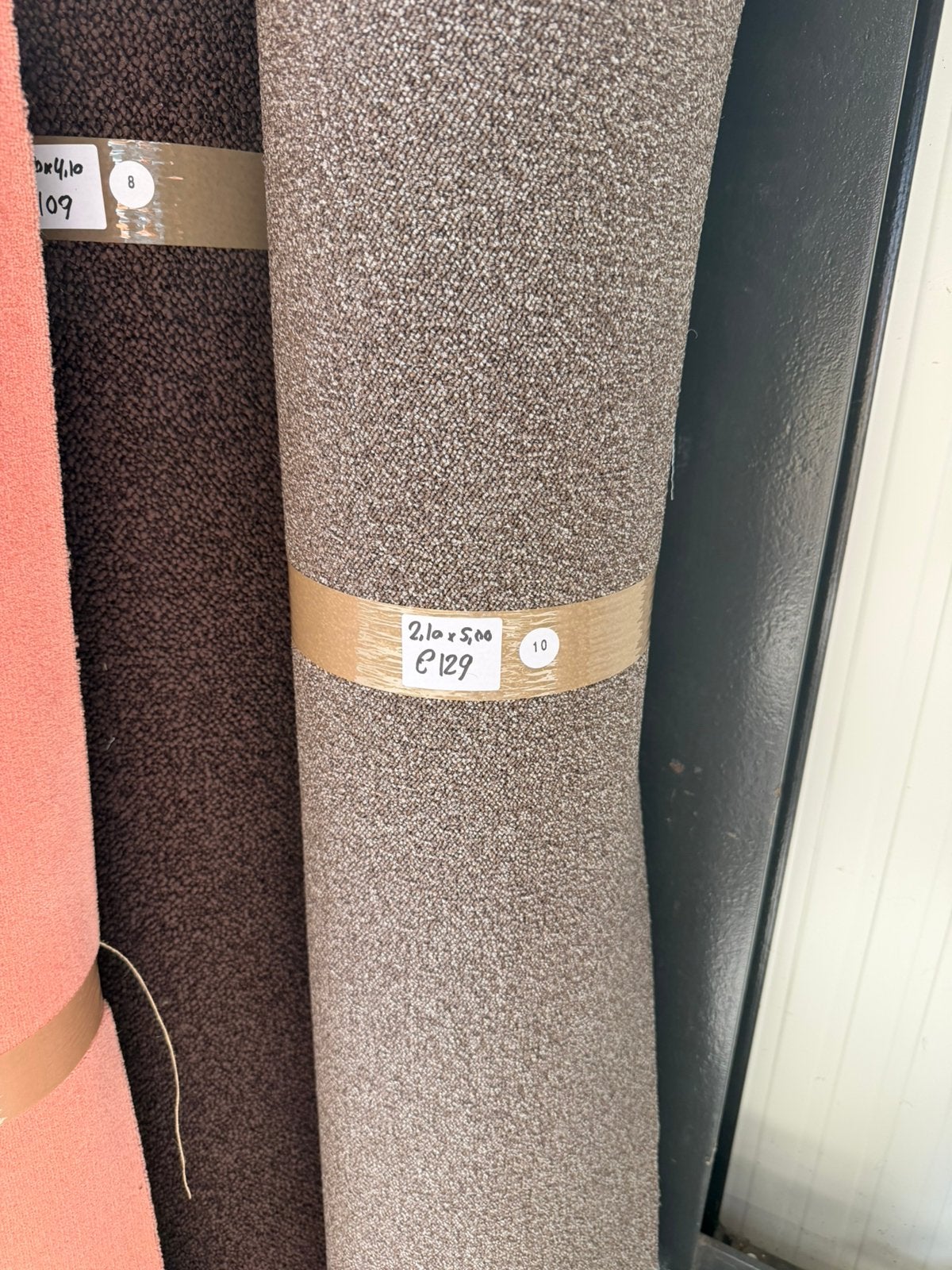 Grijs Gemêleerd Bouclé Trap Tapijt Restpartij | 2,10x5,00mtr, Ophalen, Nieuw, Nvt, Grijs