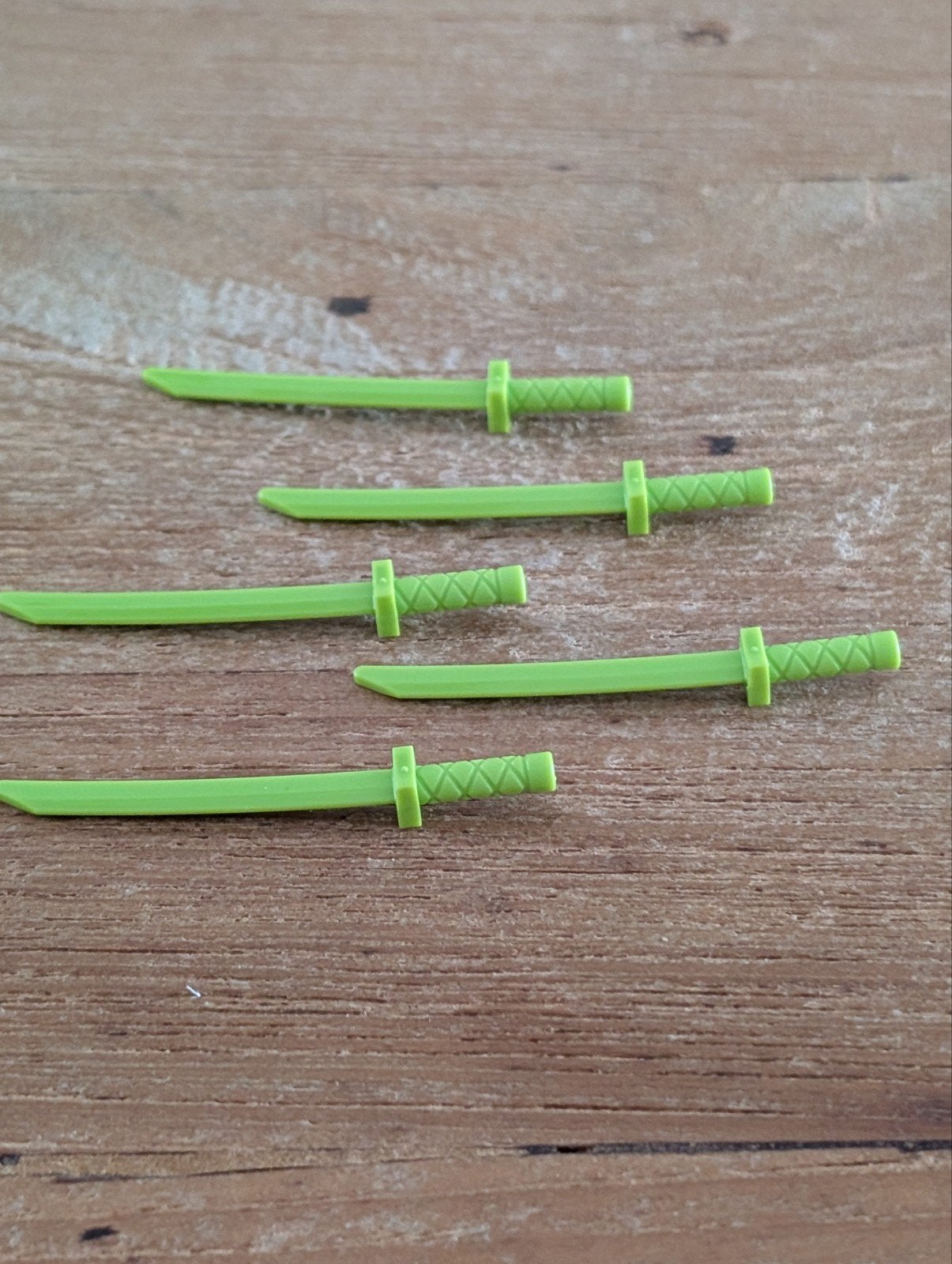 Lego Ninjago zwaarden lime groen 5x, Lego, Accessoire, Nieuw, Ophalen of Verzenden