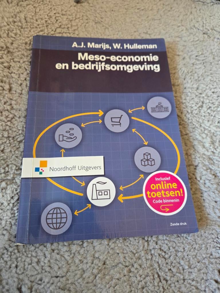 Meso-economie en bedrijfsomgeving - A.J. Marijs, W. Hulleman, Ophalen of Verzenden, Zo goed als nieuw, Economie en Marketing, A.J. Marijs, W. Hulleman