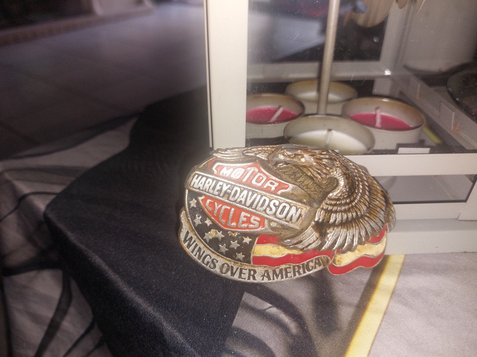Harley-Davidson 'Wings Over America' Riemgesp, Losse buckle of gesp, Overige kleuren, Ophalen of Verzenden, Zo goed als nieuw