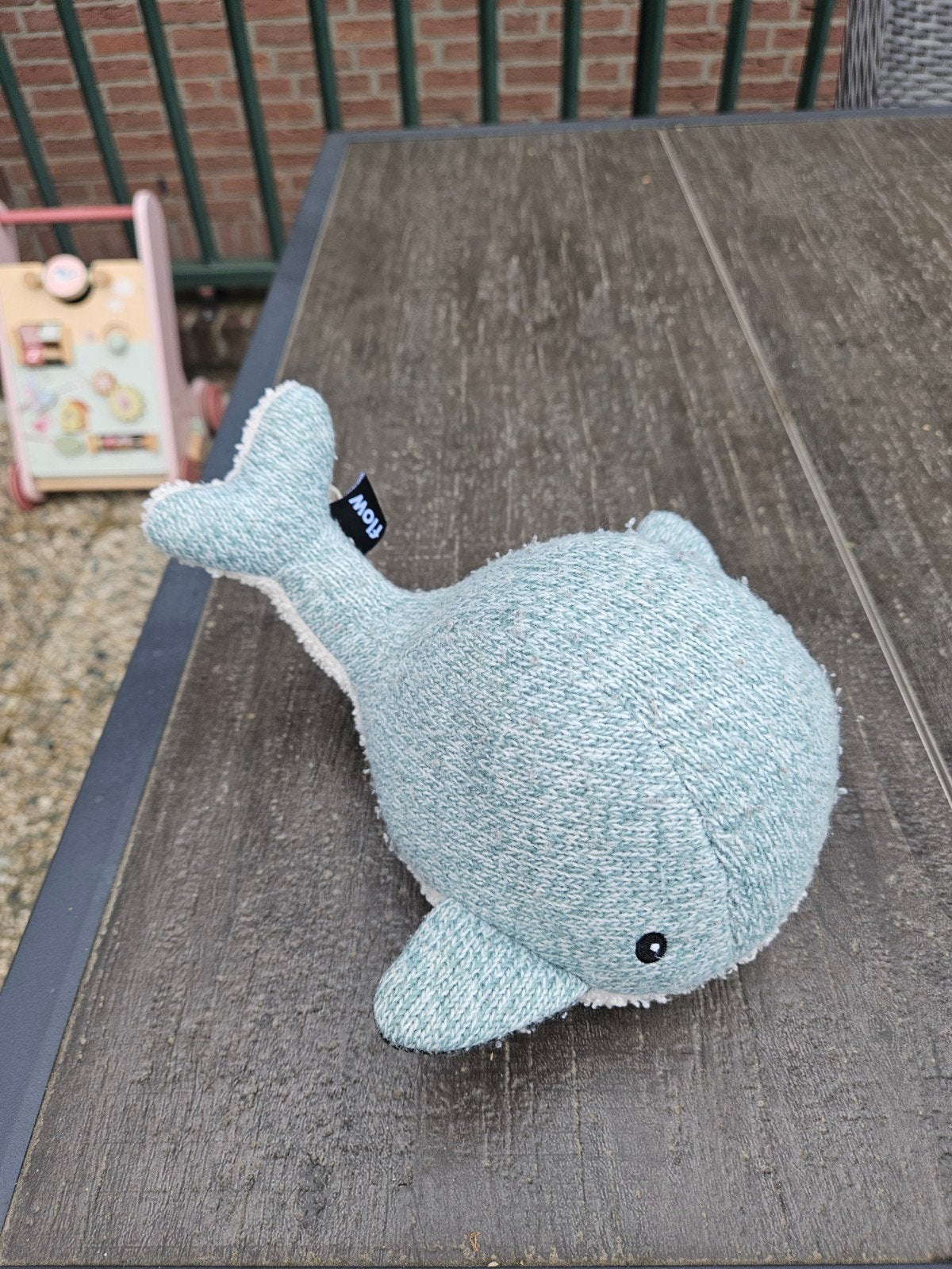Leuke Flow walvis knuffel, beetje pillig, Kinderen en Baby's, Gebruikt, Overige merken, Overige typen, Blauw