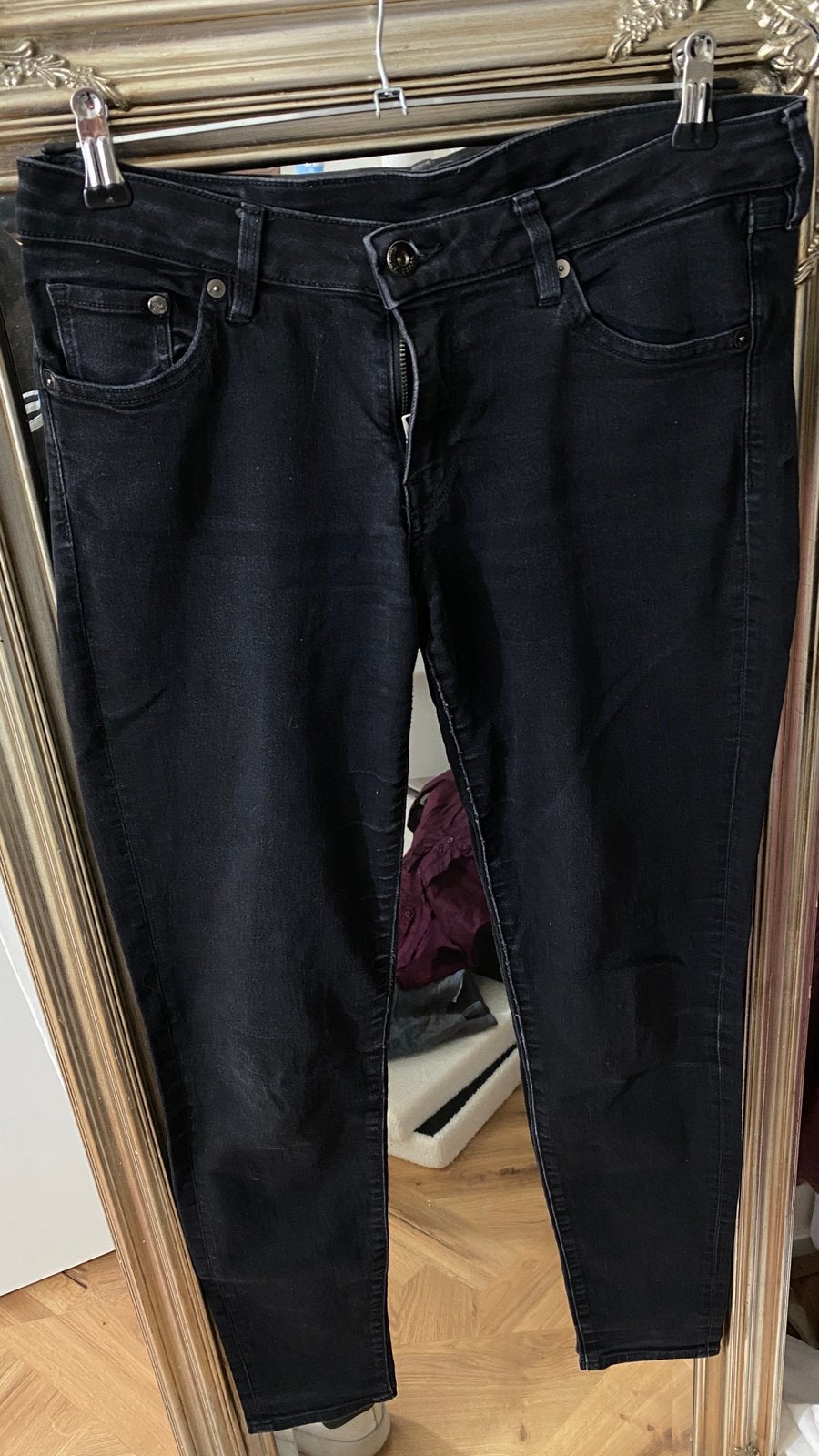 Zwarte low waist super skinny jeans W29 L32 – stretch, Kleding | Dames, Maat 38/40 (M), Zwart, Ophalen of Verzenden, Lang