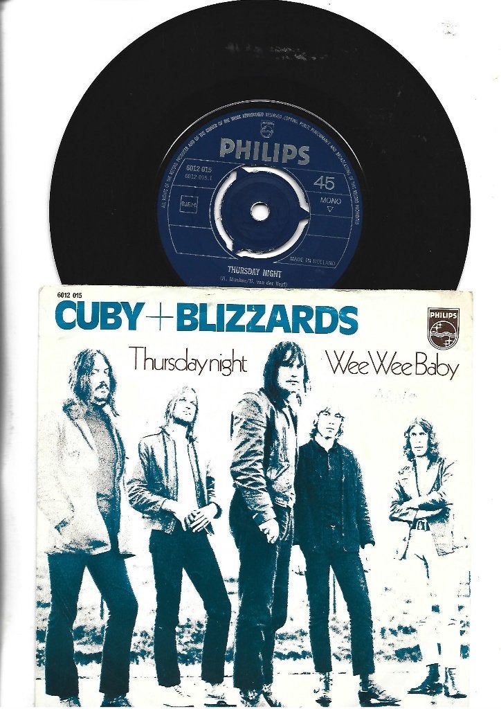 CUBY + BLIZZARDS SINGLE 7" THURSDAY NIGHT 1970, 7 inch, Ophalen of Verzenden, Pop, Overige typen