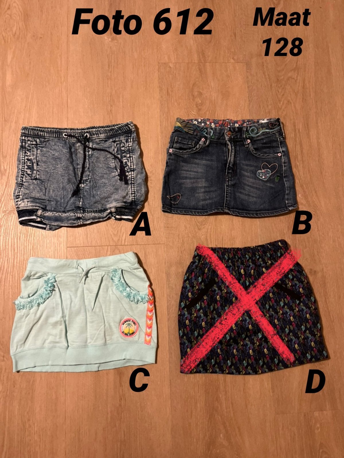 Rok meisje maat 128 zgan *foto 612*, Kinderen en Baby's, Kinderkleding | Maat 128, Ophalen of Verzenden, Zo goed als nieuw, Meisje