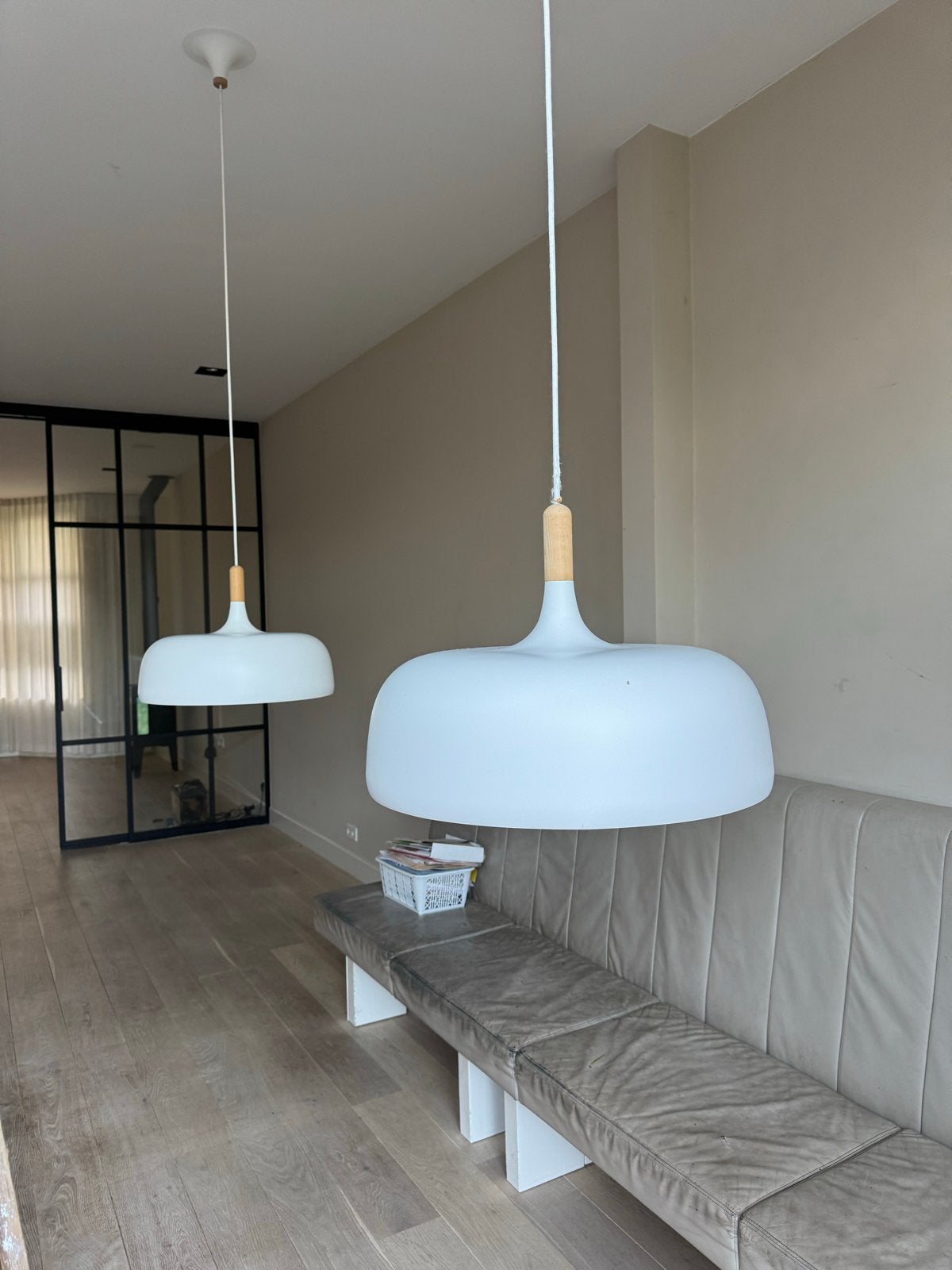 Nieuwe Nordic Nest hanglampen - set van 2, Ophalen, Nieuw, Metaal