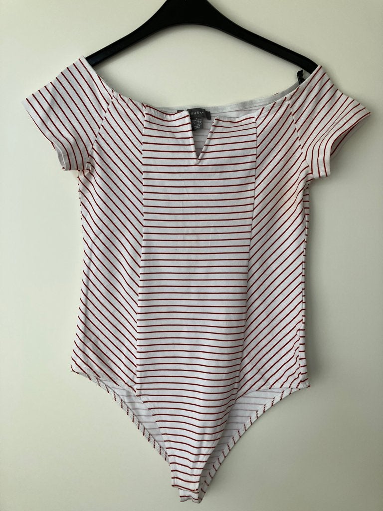 Rood - Wit gestreepte body maat S, Primark, Ophalen of Verzenden, Rood, Body of Korset