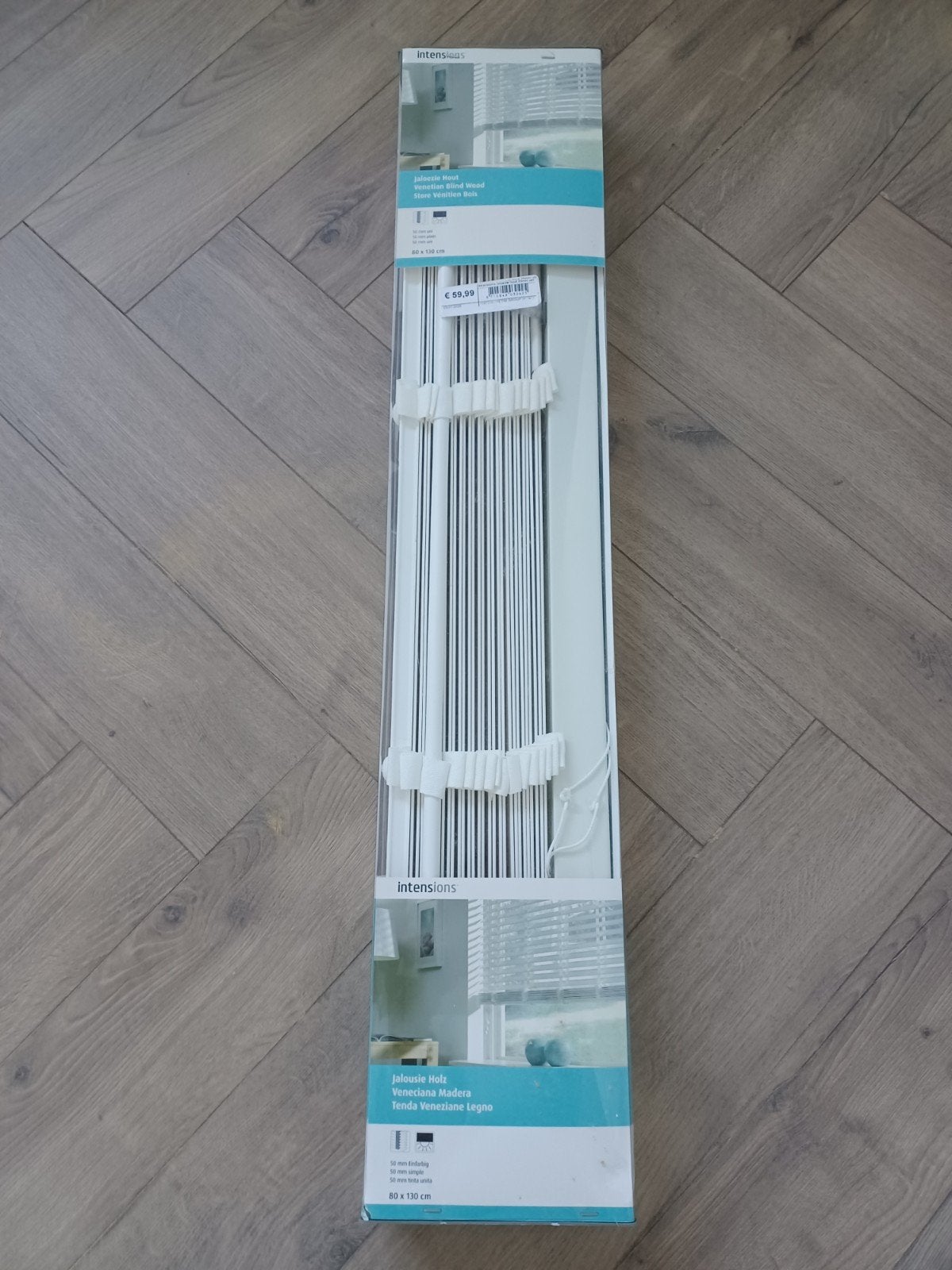 2 stuks houten jaloezieën 80 cm breed en 130 cm hoog., Ophalen of Verzenden, Nieuw