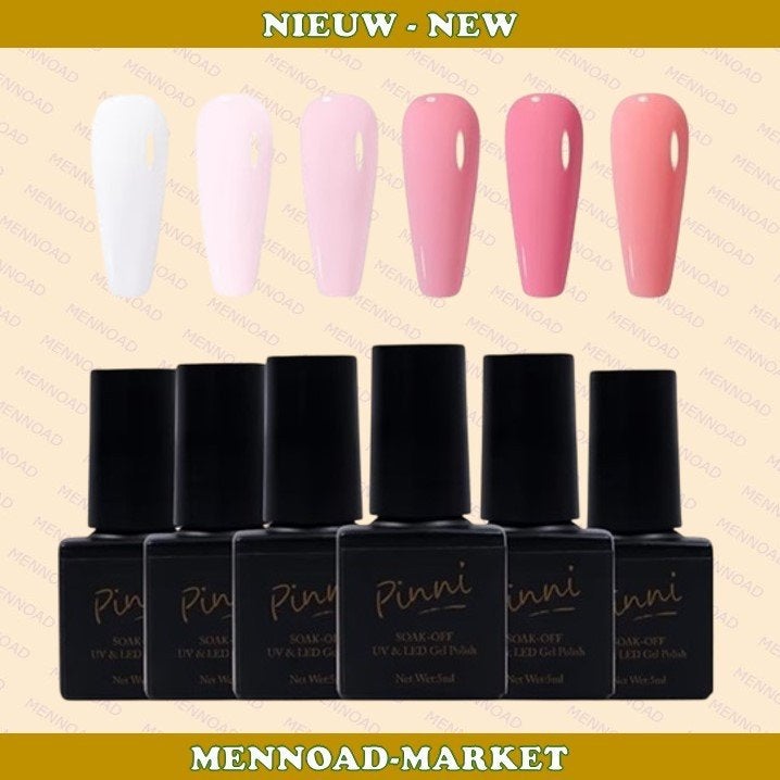 LED Gel Nagellak Set - Diverse Roze Tint, Ophalen of Verzenden, -, -, -