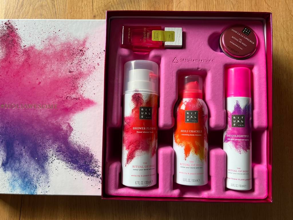 Rituals Holi Giftset 🩷💜🎁 Nieuw!, Ophalen of Verzenden, Nieuw, Bad & Douche