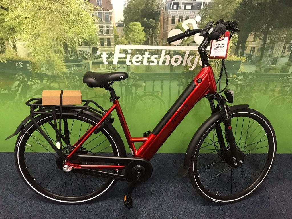 Fietshokje Raaks: Raaks Belton Rode elektrische damesfiets, Niet ingevuld, Ophalen of Verzenden, 50 tot 53 cm, Niet ingevuld
