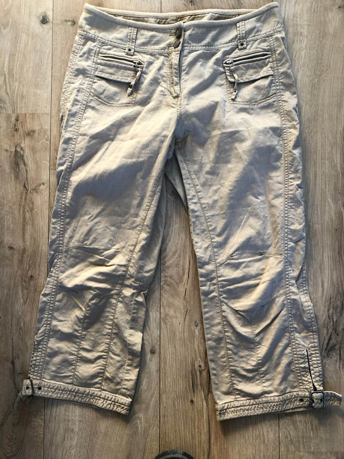 SANDWICH Beige Driekwart Broek - Comfortabel en Stijlvol, Maat 38/40 (M), Beige, Ophalen of Verzenden, Driekwart